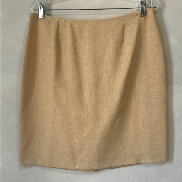 Vintage butter yellow pencil skirt size M - Picture 1 of 3